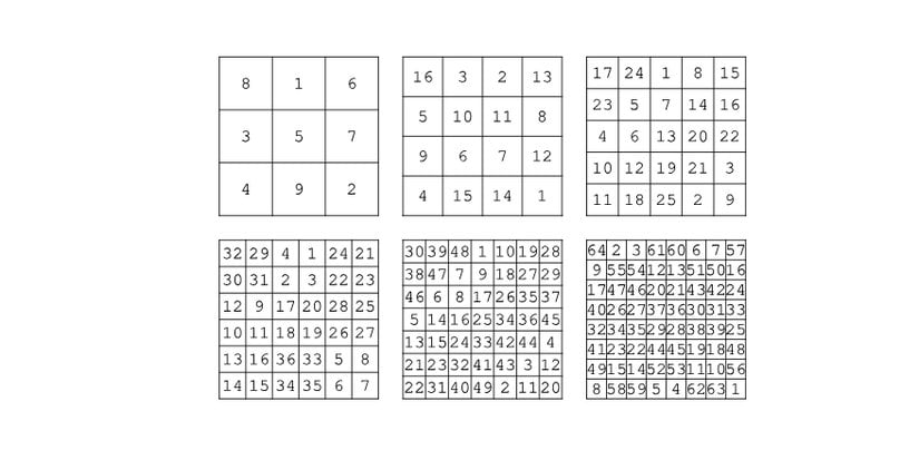 Sihirli kare örnekleri
