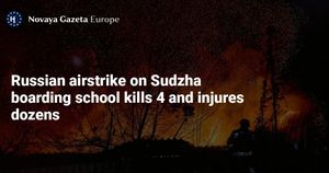 Russian Missile Strike On Sudzha School-Intrantes Fuels Outcry