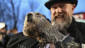 Punxsutawney Phil Offers His Prediction On Groundhog Day 2025