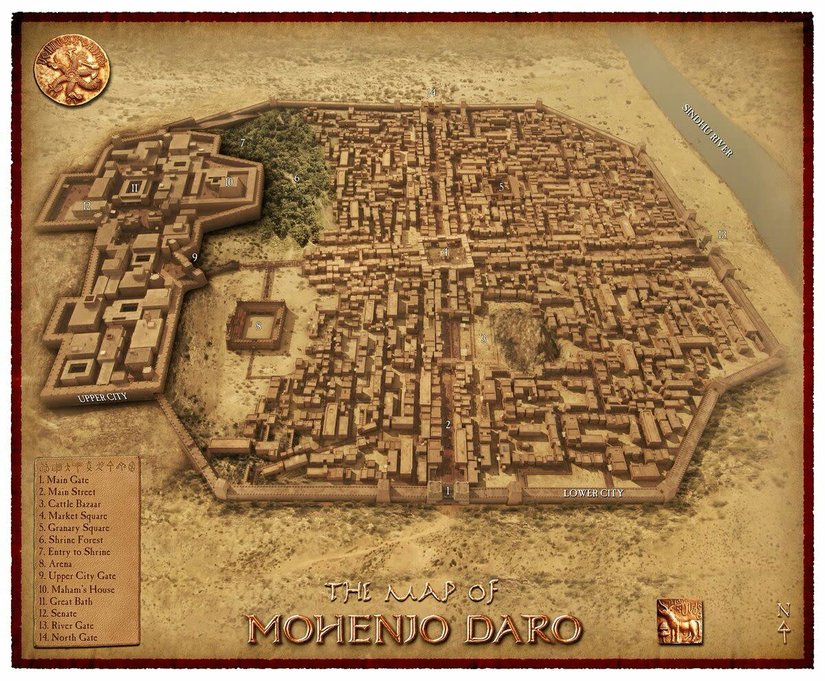 Destanlarda geçen Mohenjo-Daro o döneme ait temsili görseli