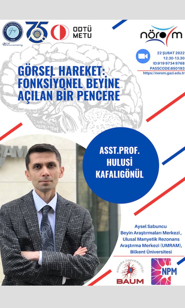 NÖROM Seminerleri, Görsel Hareket: Fonksiyonel Beyine Açılan Bir Pencere