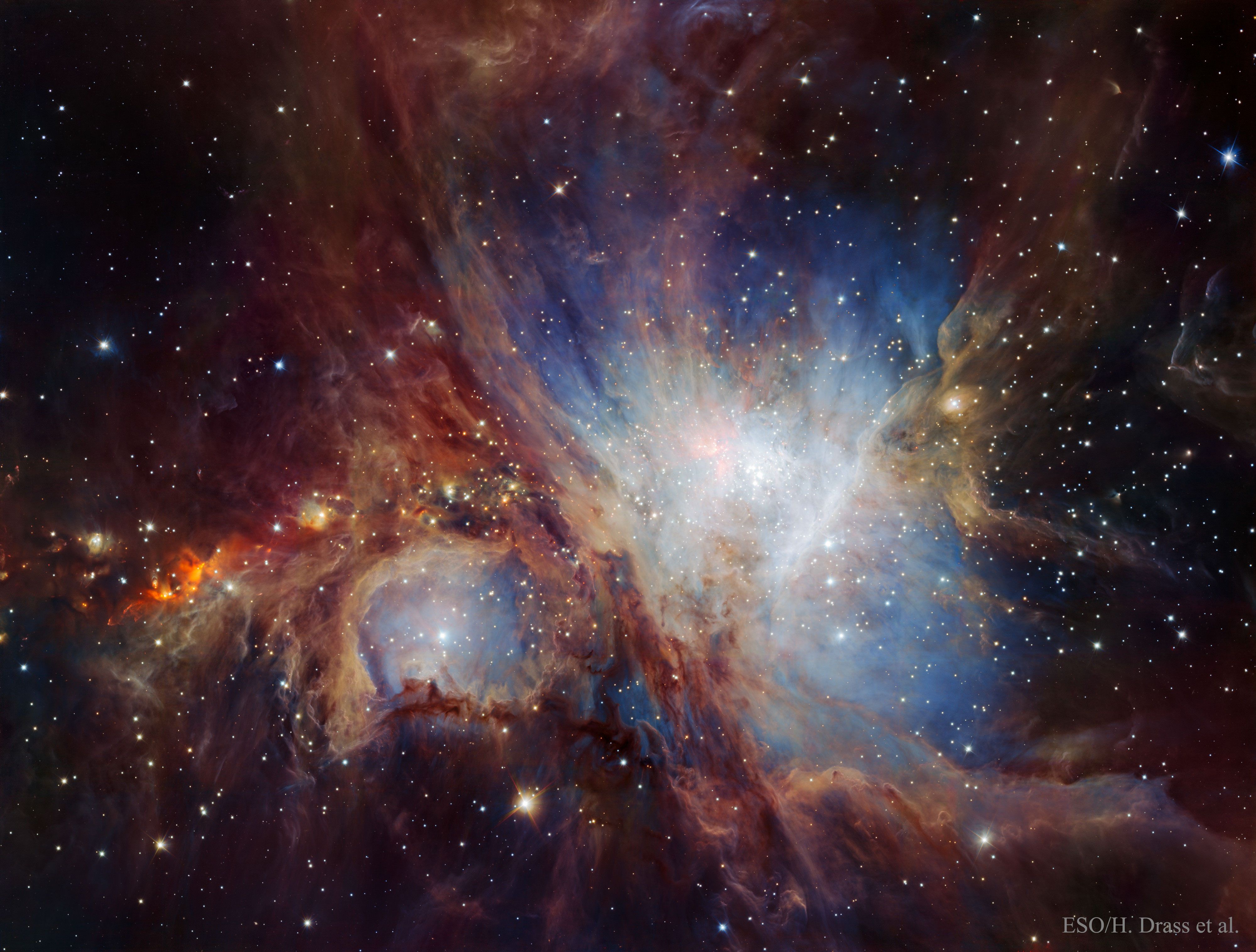  The Orion Nebula in Infrared from HAWK-I 