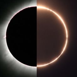 Hybrid Solar Eclipse