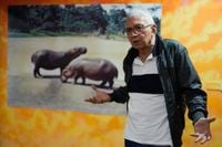 Pablo Escobar’s personal photographer is turning his hippo collection into art