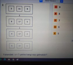 Boşluğa hangi sayı gelmelidir?