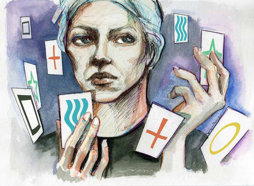 Önyüzünü görmediğiniz kartlardaki şekilleri tahmin edebilir misiniz?