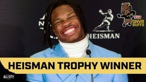 Travis Hunter Wins Heisman Trophy, Celebrates Coaching Legacy