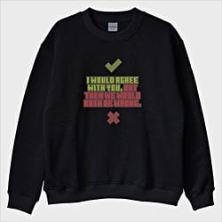 “Both Be Wrong” Sweatshirt