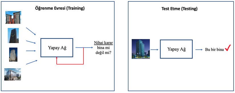 Yapay sinir ağlarının öğrenme ve çalışma prensibi