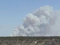 PHOTOS: Crabapple Fire burns thousands of acres; smoke blown into Austin metro