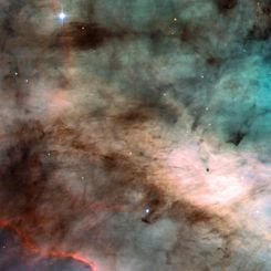 In the Center of the Omega Nebula