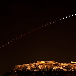 Eclipse over the Acropolis