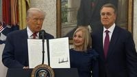President Trump swears in David Perdue as U.S. ambassador to China (May 7, 2025)