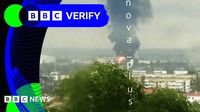 BBC Verify Live: Using heat data and video to investigate mass Ukraine drone attack on Russia