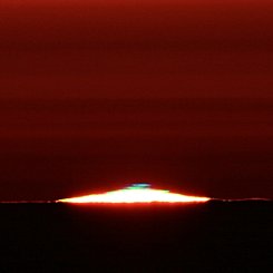 A Green Flash from the Sun