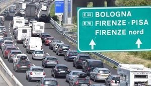 Italy Endures Heatwave And Storms As Travel Disrupted
