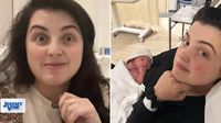 Storm Huntley introduces her new baby girl on the Jeremy Vine show