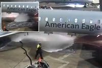 Wild video shows Texas airport worker lose control of fuel hose, spewing highly flammable liquid all over