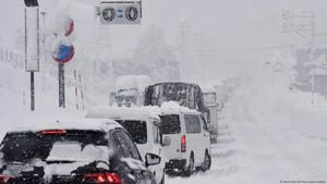 Severe Snowstorm Warnings Across Japan's Sea Coast