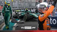 Miami Grand Prix: Lando Norris wins Sprint in CHAOTIC fashion after Fernando Alonso smashes into wall