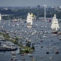 Tall ships sail into Amsterdam for giant maritime festival