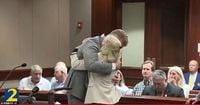 Widow's courtroom act of forgiveness for driver who killed her husband