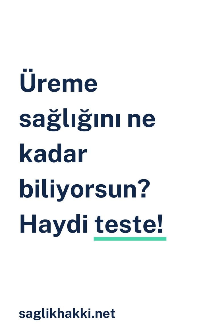 Üreme Sağlığı Araştırması Anketine Katılın!