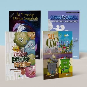 Gezegenimiz ve Biz Seti (4 Kitap): Su Damlasının Macera Dolu Yolculuğu, Biz Çöp Değiliz, Görünmeyen Düşmanlarımız, İki Turnanın Dünya Seyahati