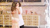 Pilar Rubio, ganadora de la primera edición de 'Maestros de la Costura Celebrity' y con Sergio Ramos como apoyo