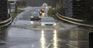 Heavy Rain And Flood Warnings Sweep Across UK
