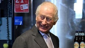 King Charles Pours Perfect Pint At London Brewery Opening