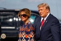 Trump, Melania Spotted in Heated Marine One Exchange After Chaotic U.N. Visit