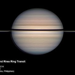 Dione ve Rhea'nın Halka Geçişi