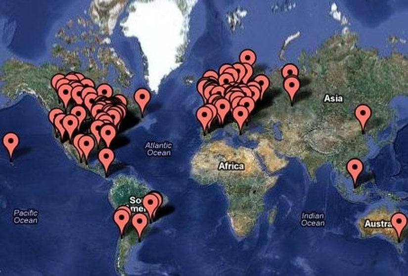 Seslerin bildirildiği bölgeler