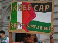 Member of Irish rap band Kneecap appears at UK court on ‘terrorism’ charge