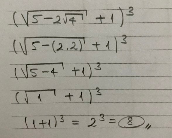 7. sorunun çözümü ve cevabı