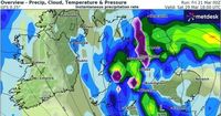 Atlantic storm to bring snow and rain to all of England and Wales
