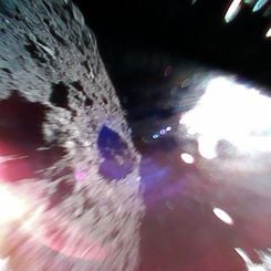  Rover 1A Hops on Asteroid Ryugu 