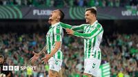 Real Betis 2-1 Fiorentina: Antony volleys Betis to Conference League first-leg lead