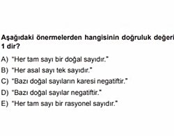 Her tam sayı bir doğal sayı mıdır?
