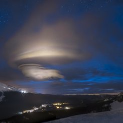 Mt. Hood and a Lenticular Cloud