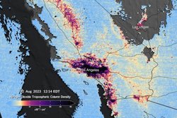 NASA'nın TEMPO Aracı İlk Kuzey Amerika Kirlilik Veri Haritalarını Gönderdi