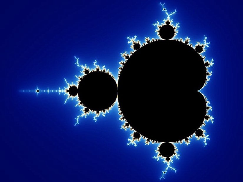 Mandelbrot kümesinin ilk şekli.