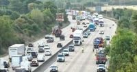 RECAP after motorists urged to AVOID M25 after lorry fire closes lanes