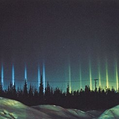 Colorful Light Pillars