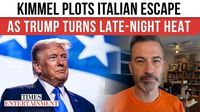 Jimmy Kimmel Plans Italian Escape After Trump Says He’ll Be ‘Canceled Next’