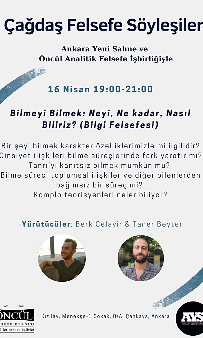 Çağdaş Felsefe Söyleşileri II: Bilmeyi Bilmek: Neyi, Ne Kadar, Nasıl Biliriz?