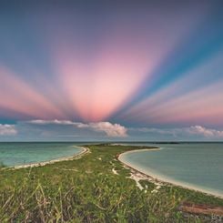  Anticrepuscular Rays over Florida 