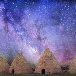 Milky Way Over Abandoned Kilns