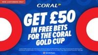 Coral Gold Cup betting offer: get £50 in free bets when you bet £10